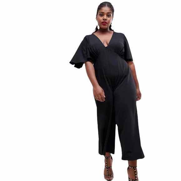 NWT ASOS DESIGN Curve tea jumpsuit | size 14 - Picture 1 of 8